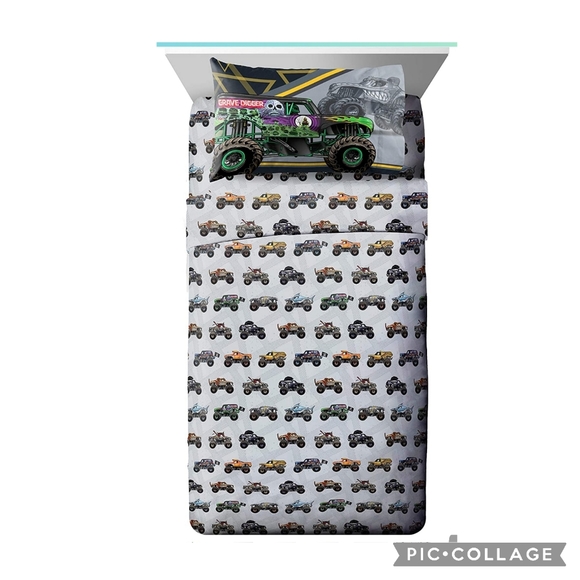 Monster Jam Bedding Monster Jam Truck Accent Twin Sheets 3 Piece